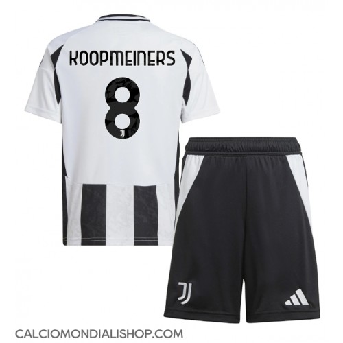 Maglie da calcio Juventus Teun Koopmeiners #8 Prima Maglia Bambino 2024-25 Manica Corta (+ Pantaloni corti)